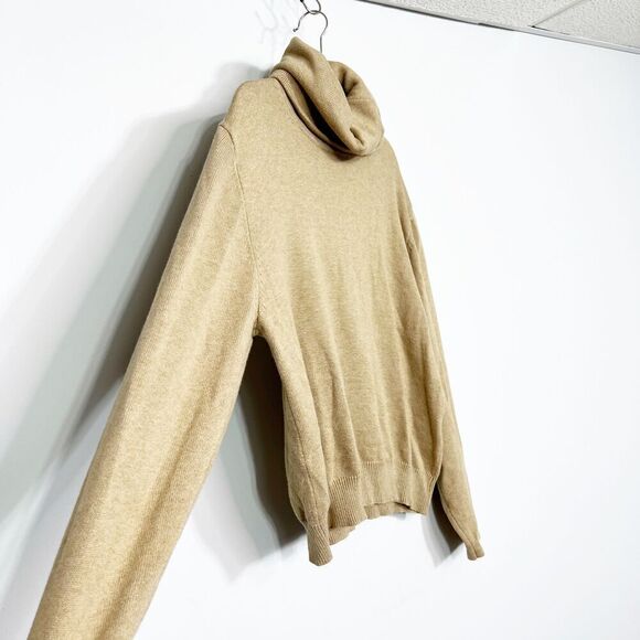 HOPE Ringstrand Lean Sweater Womens 12 Tan Knit Turtleneck Tan Oversized 42 - Picture 5 of 6